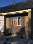 Harkstede Garage dichtgemetseld en voorzien van nieuw kozijn